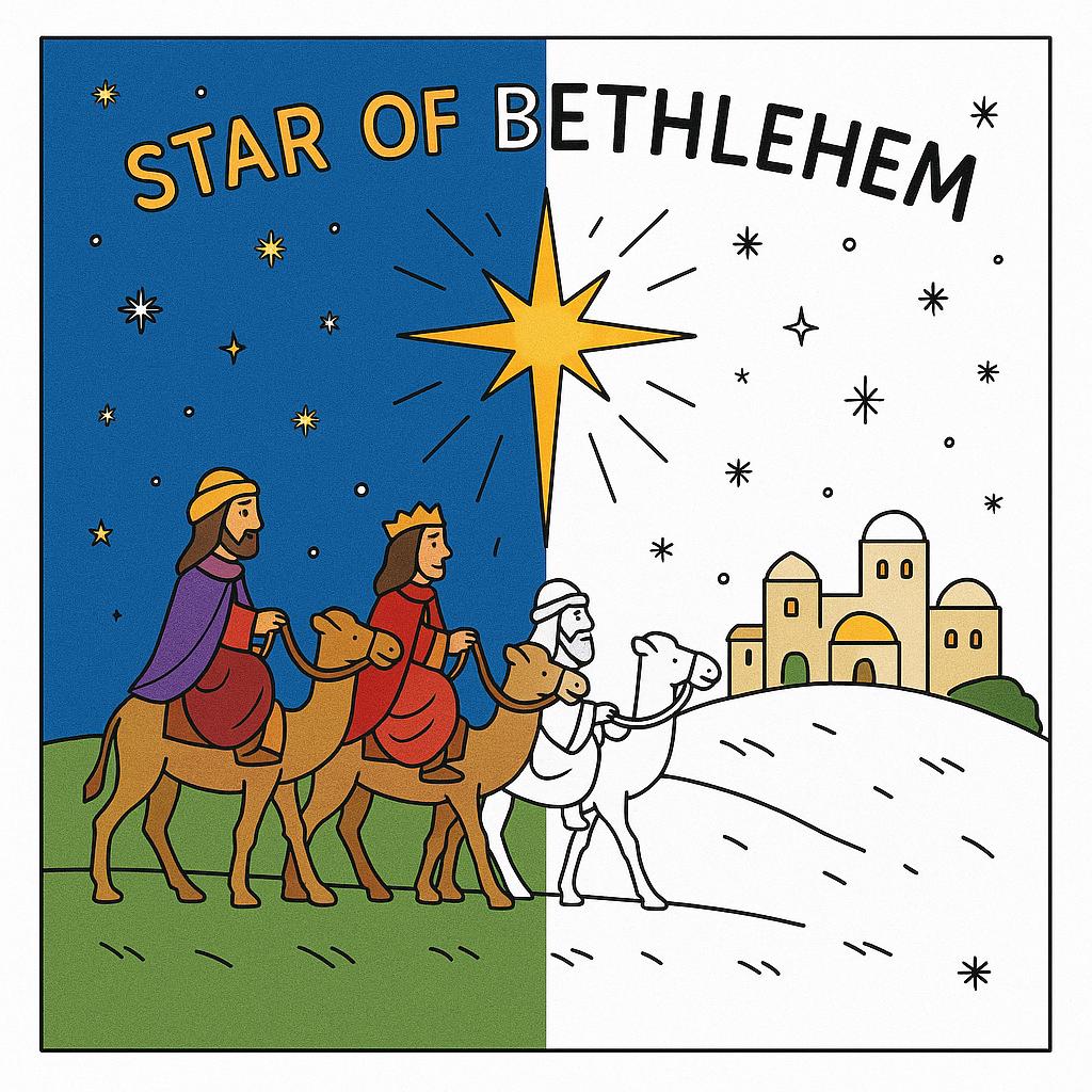Advent Coloring Book for Kids | Christian Nativity & Wreath (PDF)