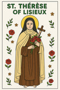 St. Thérèse of Lisieux Coloring Page: Catholic Saint Art (Digital Download)