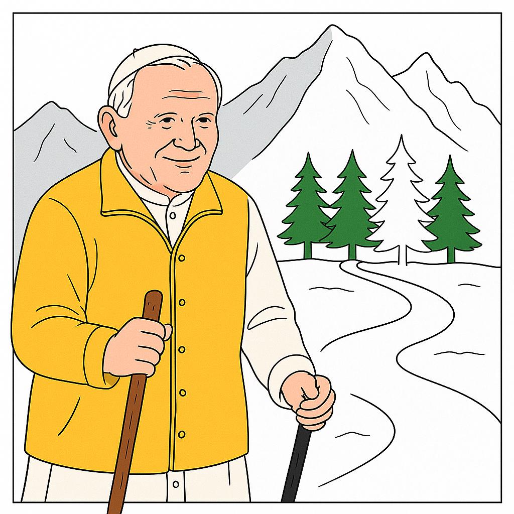 Saint John Paul II Coloring Book: Catholic Kids Printable (PDF)